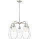 Cindyrella 5 Light 25 inch Satin Nickel Chandelier Ceiling Light in Clear