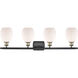 Ballston Eaton LED 36 inch Black Antique Brass Bath Vanity Light Wall Light, Ballston