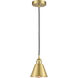 Smithfield 1 Light 6.5 inch Satin Gold Mini Pendant Ceiling Light