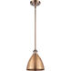 Ballston Dome 1 Light 8 inch Antique Copper Pendant Ceiling Light