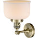 Franklin Restoration Large Bell LED 8 inch Antique Brass Sconce Wall Light, Franklin Restoration