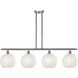 Ballston White Mouchette 4 Light 48.25 inch Island Light