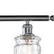 Ballston Candor 3 Light 36 inch Polished Chrome Island Light Ceiling Light in Clear Waterglass, Ballston