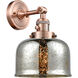 Franklin Restoration Large Bell LED 8 inch Antique Copper Sconce Wall Light, Franklin Restoration