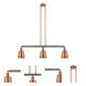 Franklin Restoration Addison LED 38 inch Antique Copper Island Light Ceiling Light, Franklin Restoration