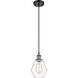 Ballston Cindyrella LED 6 inch Black Antique Brass Mini Pendant Ceiling Light