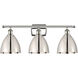 Ballston Dome 3 Light 28 inch Polished Nickel Bath Vanity Light Wall Light