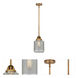 Nouveau 2 Stanton 1 Light 6 inch Brushed Brass Mini Pendant Ceiling Light