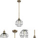 Lake Placid 1 Light 8 inch Brushed Brass Pendant Ceiling Light