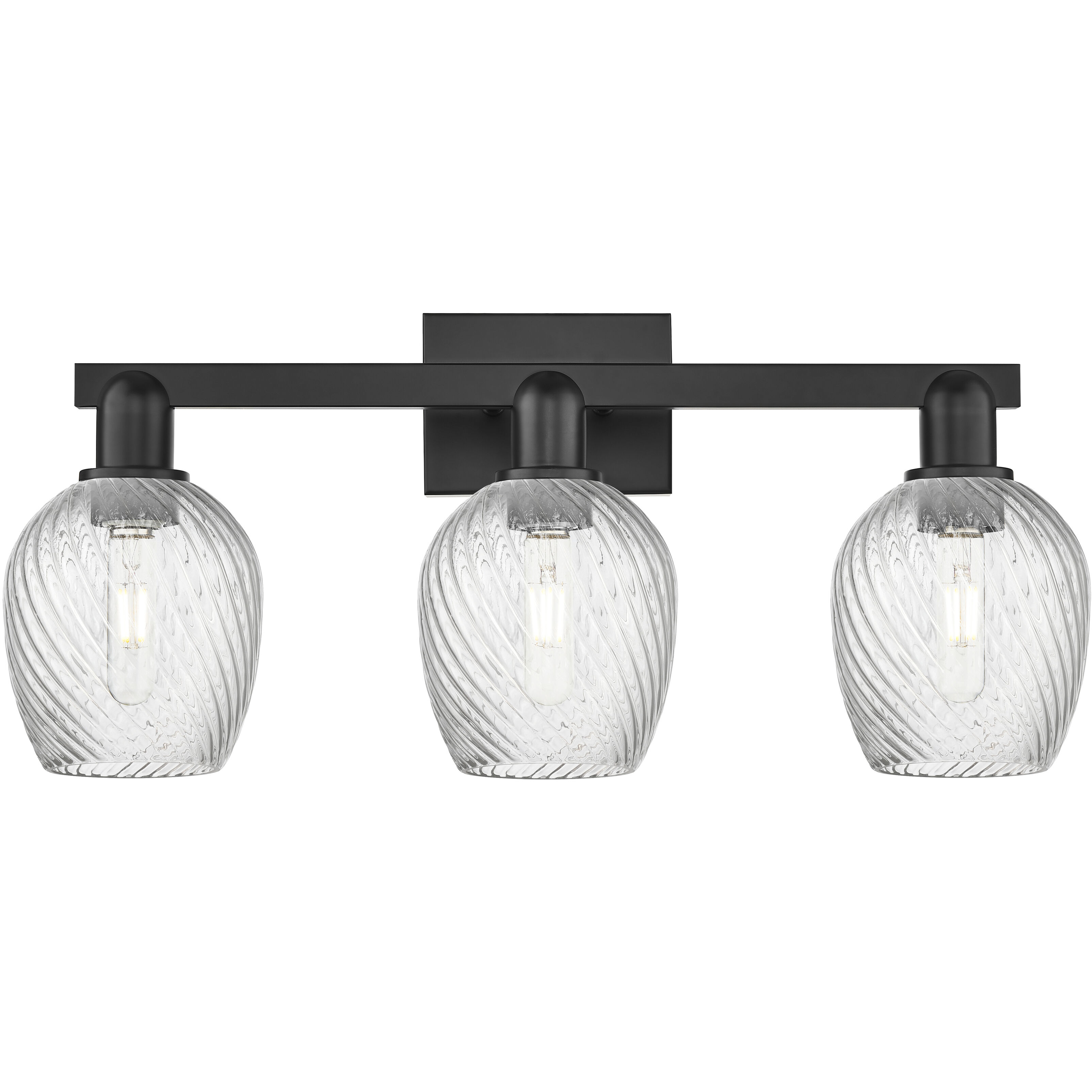 Arcadia Salina 3 Light 24.75 inch Matte Black Bath Vanity Light Wall Light