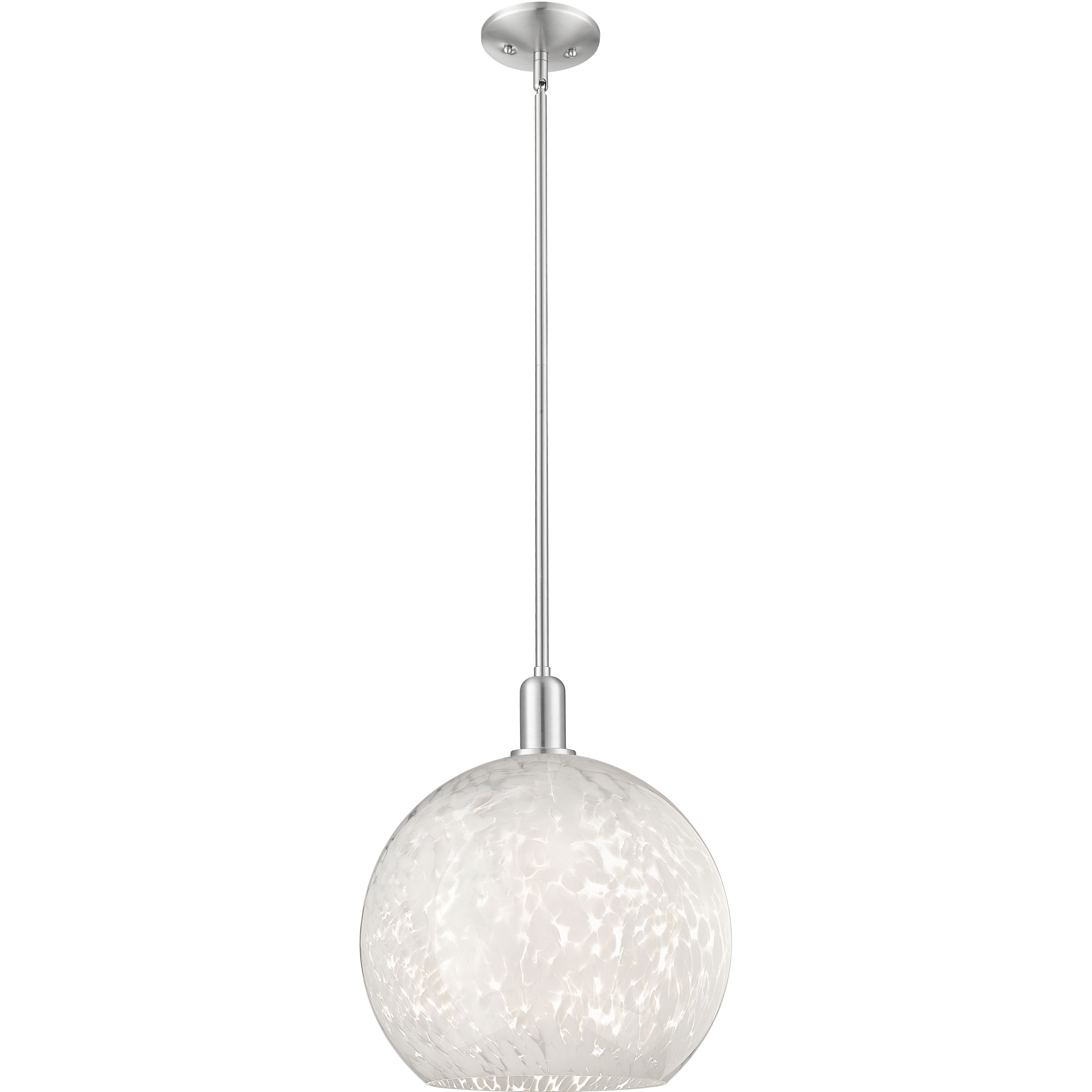 Arcadia White Mouchette 1 Light 13.75 inch Mini Pendant
