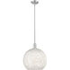 Arcadia White Mouchette 1 Light 13.75 inch Mini Pendant