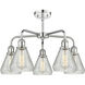 Conesus 5 Light 24 inch Polished Chrome Chandelier Ceiling Light