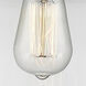 Ballston X-Large Bell 1 Light 8 inch Brushed Satin Nickel Semi-Flush Mount Ceiling Light in Clear Glass, Ballston