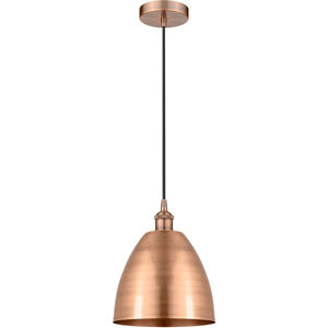 Edison Dome LED 9 inch Antique Copper Mini Pendant Ceiling Light 