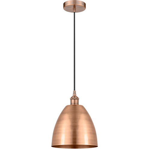 Edison Dome LED 9 inch Antique Copper Mini Pendant Ceiling Light 