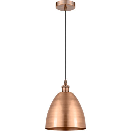 Edison Dome LED 9 inch Antique Copper Mini Pendant Ceiling Light
