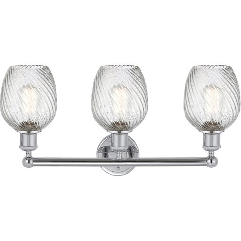 Salina 3 Light 23 inch Polished Chrome Bath Vanity Light Wall Light in Clear Glass