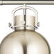 Newton Sphere 3 Light 42 inch Satin Nickel Island Light Ceiling Light