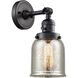 Franklin Restoration Small Bell LED 5 inch Matte Black Sconce Wall Light, Franklin Restoration