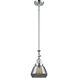 Franklin Restoration Fulton 1 Light 7 inch Polished Chrome Mini Pendant Ceiling Light in Incandescent, Plated Smoke, Franklin Restoration