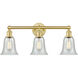Hanover 3 Light 24.25 inch Satin Gold Bath Vanity Light Wall Light in Fishnet