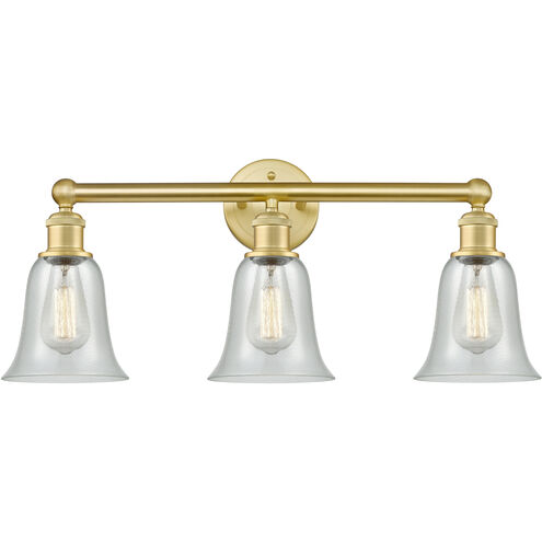 Hanover 3 Light 24.25 inch Satin Gold Bath Vanity Light Wall Light in Fishnet