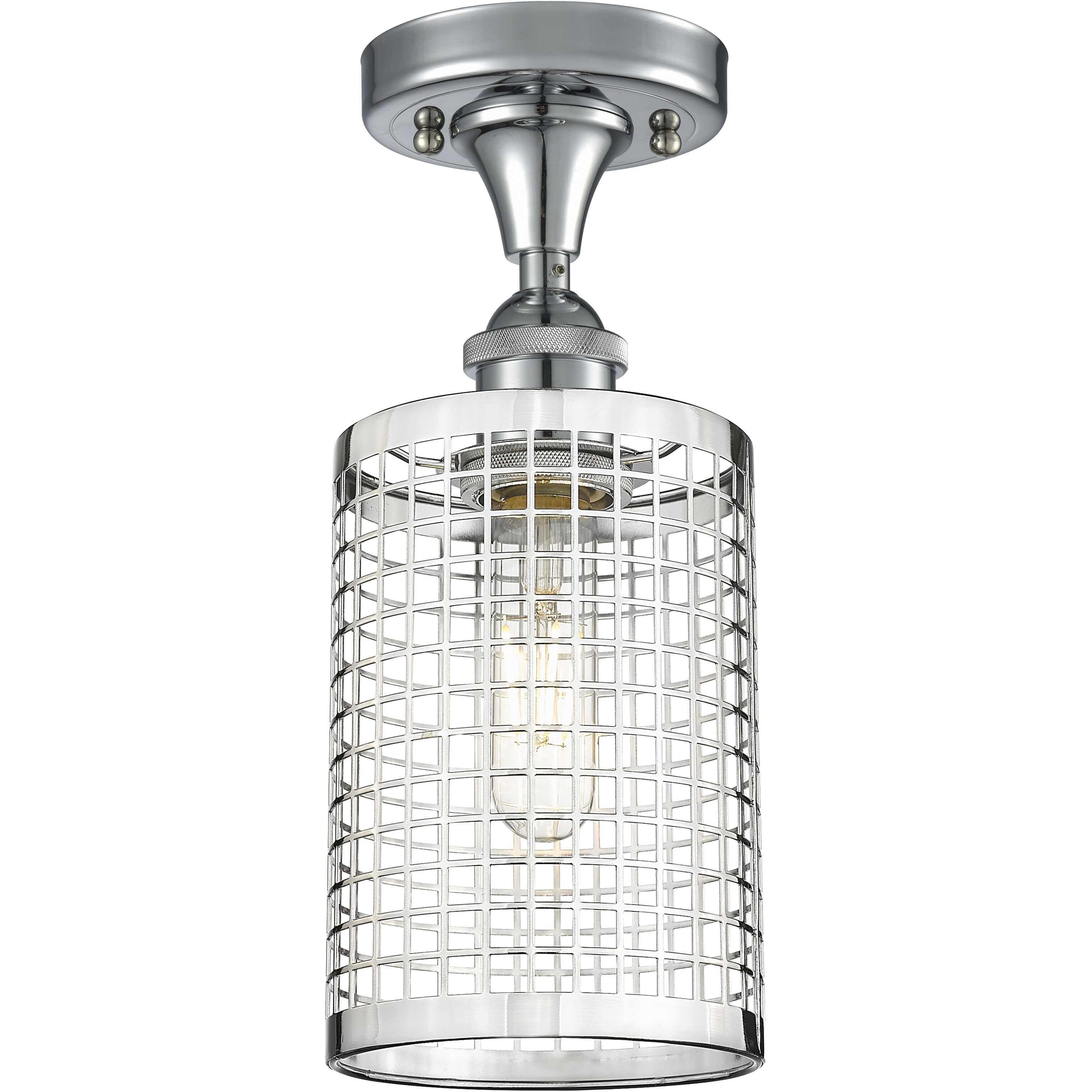 Nestbrook 1 Light 5 inch Polished Chrome Semi-Flush Mount Ceiling Light