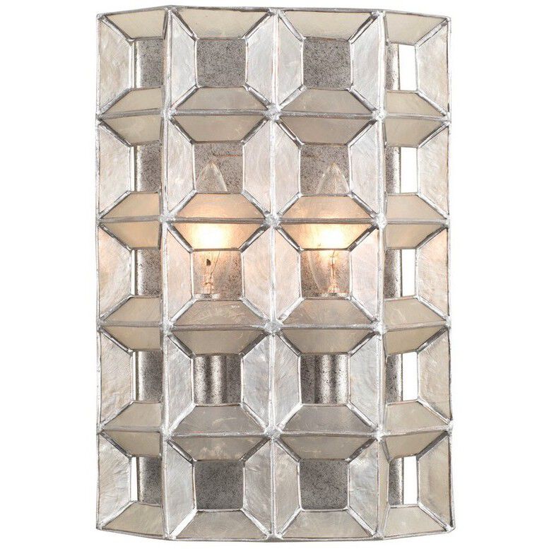 Prado Wall Sconce Wall Light in Oxidized Silver Leaf