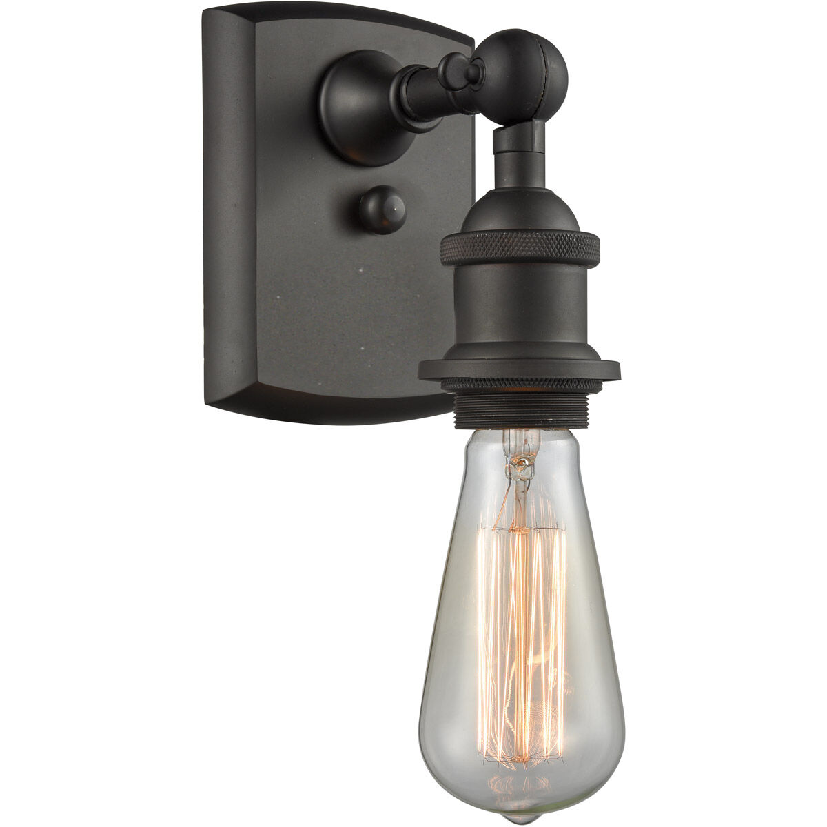 Ballston Bare Bulb 1 Light 5 inch Oil Rubbed Bronze Sconce Wall Light, Ballston