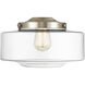 Franklin Restoration Bridgeton LED 12 inch Oil Rubbed Bronze Mini Pendant Ceiling Light in Clear