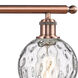 Ballston Athens Water Glass LED 36 inch Antique Copper Bath Vanity Light Wall Light
