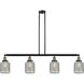 Franklin Restoration Stanton LED 50.63 inch Black Antique Brass Island Light Ceiling Light, Franklin Restoration