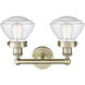 Olean 2 Light 15.5 inch Antique Brass Bath Vanity Light Wall Light in Seedy