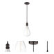 Ballston Edison LED 6.5 inch Oil Rubbed Bronze Mini Pendant Ceiling Light, Ballston