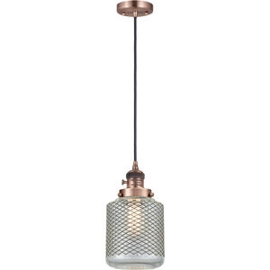 Franklin Restoration Stanton LED 6 inch Antique Copper Mini Pendant Ceiling Light
