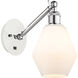 Ballston Cindyrella LED 6 inch White and Polished Chrome Sconce Wall Light