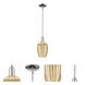 Preston 1 Light 6.25 inch Polished Chrome Mini Pendant Ceiling Light in Mercury Glass