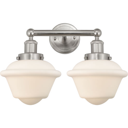 Oxford 2 Light 15.5 inch Brushed Satin Nickel Bath Vanity Light Wall Light