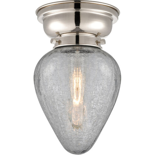 Aditi Geneseo LED 7 inch Polished Nickel Flush Mount Ceiling Light, Aditi