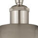 Edison Metal Bristol 1 Light 9 inch Brushed Satin Nickel Semi-Flush Mount Ceiling Light