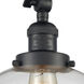 Franklin Restoration XX-Large Beacon 1 Light 12 inch Matte Black Semi-Flush Mount Ceiling Light in Clear Glass, Franklin Restoration