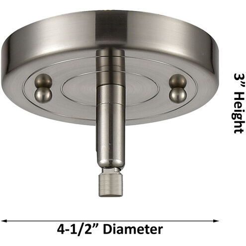 Nouveau 2 Chatham LED 6 inch Brushed Satin Nickel Mini Pendant Ceiling Light in Clear