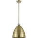 Ballston Dome 1 Light 12 inch Antique Brass Pendant Ceiling Light