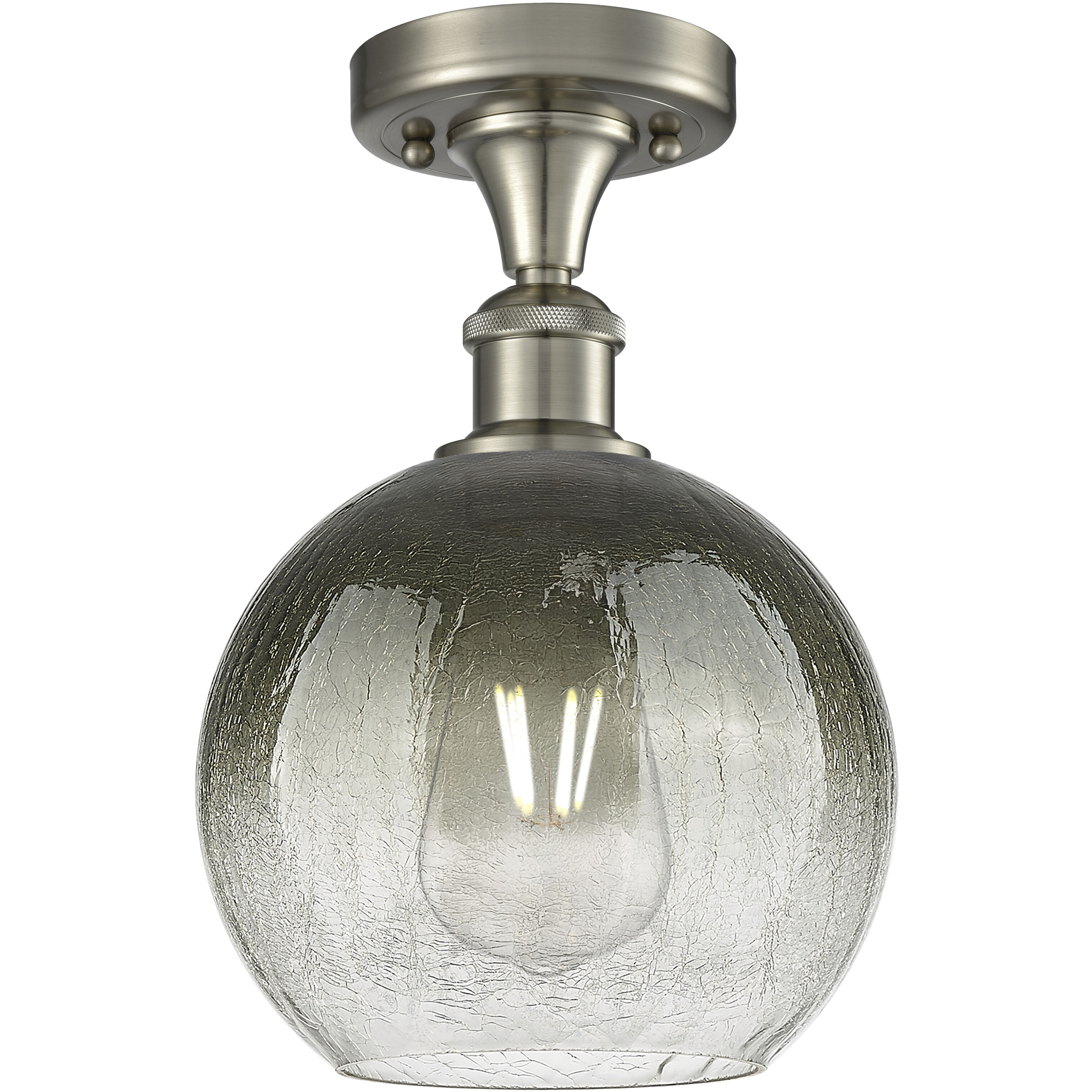 Ballston Brookhaven Globe 1 Light 7.88 inch Semi-Flush Mount