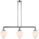 Franklin Restoration Bullet 3 Light 38 inch Polished Chrome Island Light Ceiling Light