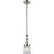 Franklin Restoration Canton 1 Light 6.5 inch Polished Nickel Mini Pendant Ceiling Light in Incandescent, Clear, Franklin Restoration