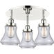Bellmont 3 Light 17.75 inch Polished Nickel Flush Mount Ceiling Light in Clear