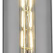 Bolivar 1 Light 4 inch Polished Nickel Flush Mount Ceiling Light in Light Smoke Glass
