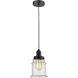 Whitney Canton 1 Light 8 inch Matte Black Mini Pendant Ceiling Light in Zebra, Whitney